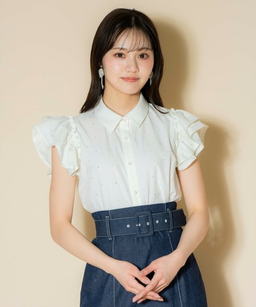 ウィルセレクション キラキラビジューブラウス WILLSELECTION（ウィルセレクション）の「キラキラビジュー