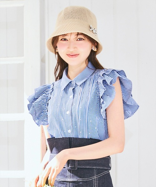 ウィルセレクション キラキラビジューブラウス WILLSELECTION（ウィルセレクション）の「キラキラビジュー