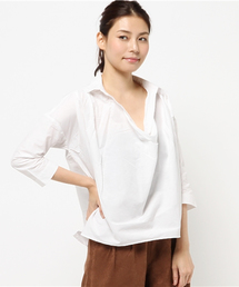 koe | フロントドレープ７分袖ブラウス(シャツ/ブラウス)
