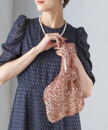 ships little black（シップスリトルブラック）の「troisiemeCHACO:スパンコール バッグ（ハンドバッグ）」