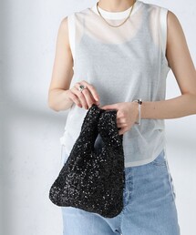 ships little black（シップスリトルブラック）の「troisiemeCHACO:スパンコール バッグ（ハンドバッグ）」