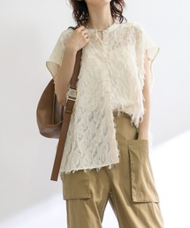 RIVE DROITE | カットジャガードブラウス(シャツ/ブラウス)