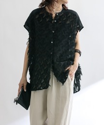RIVE DROITE | カットジャガードブラウス(シャツ/ブラウス)