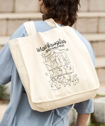 【WEB・直営店限定】MARK GONZALES ARTWORK COLLECTION(マーク ゴンザレス)スクエアトートバッグ
