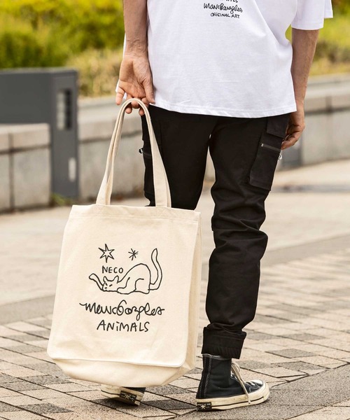 Mark Gonzales（マーク・ゴンザレス）の「【WEB・直営店限定】MARK GONZALES ARTWORK COLLECTION(マーク ゴンザレス)スクエアトートバッグ（トートバッグ・メンズ・ホワイト系1/ホワイト系2/ホワイト系3/ホワイト系4/ホワイト系5・FREE）」の7枚目の写真