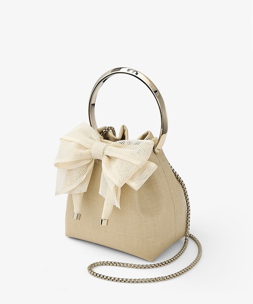 JIMMY CHOO(ジミーチュウ)の「BON BON(ハンドバッグ・レディース・ナチュラル・ONE SIZE)」の2枚目の写真