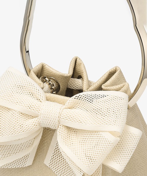 JIMMY CHOO(ジミーチュウ)の「BON BON(ハンドバッグ・レディース・ナチュラル・ONE SIZE)」の3枚目の写真