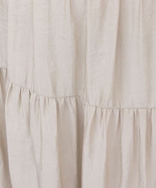 NOLLEY’S(ノーリーズ)の「ウォッシャブル割繊ティアードスカート(スカート・レディース・ベージュ/ベビーピンク/ネイビー・2/1)」の14枚目の写真