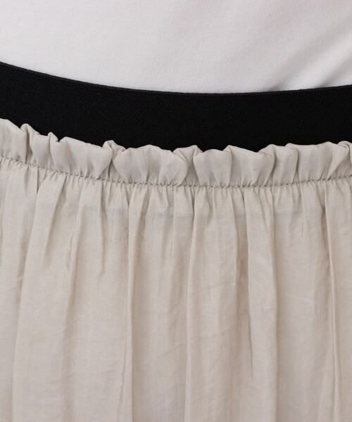 NOLLEY’S(ノーリーズ)の「ウォッシャブル割繊ティアードスカート(スカート・レディース・ベージュ/ベビーピンク/ネイビー・2/1)」の20枚目の写真