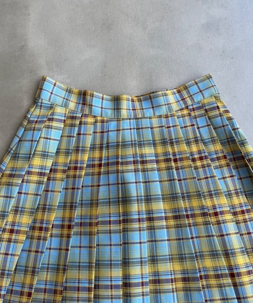 SHAGGIE（シャギー）の「プリーツミディチェック柄スカート（スカート・レディース・パープル/イエロー・FREE）」の22枚目の写真