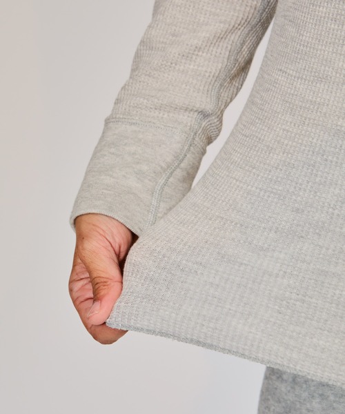 HANES(ヘインズ)の「【Hanes/ヘインズ】レディース クルーネック(Tシャツ/カットソー・レディース・ブラック/オフホワイト/ヘザーグレー/ダークネイビー・FREE)」の7枚目の写真
