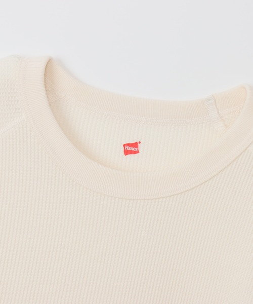HANES(ヘインズ)の「【Hanes/ヘインズ】レディース クルーネック(Tシャツ/カットソー・レディース・ブラック/オフホワイト/ヘザーグレー/ダークネイビー・FREE)」の18枚目の写真