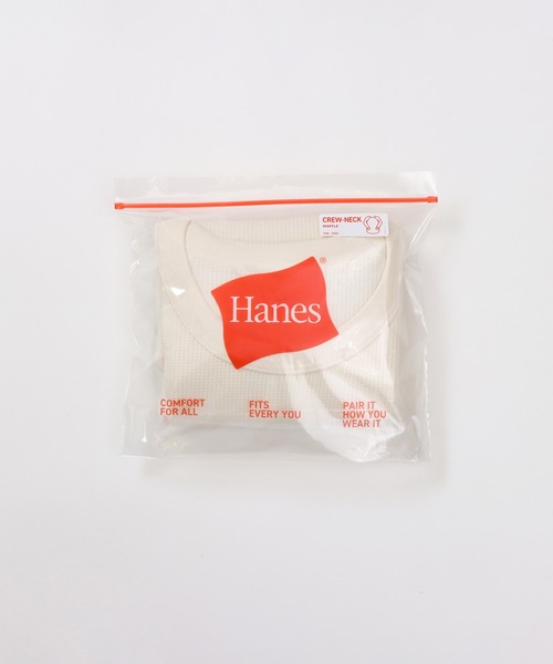 HANES(ヘインズ)の「【Hanes/ヘインズ】レディース クルーネック(Tシャツ/カットソー・レディース・ブラック/オフホワイト/ヘザーグレー/ダークネイビー・FREE)」の19枚目の写真
