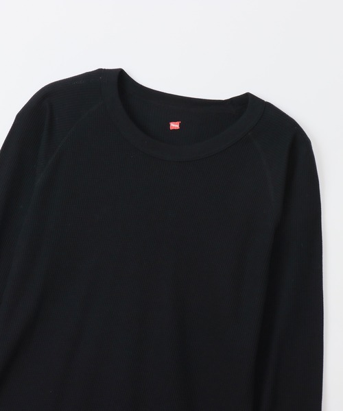 HANES(ヘインズ)の「【Hanes/ヘインズ】レディース クルーネック(Tシャツ/カットソー・レディース・ブラック/オフホワイト/ヘザーグレー/ダークネイビー・FREE)」の22枚目の写真