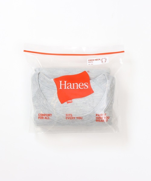HANES(ヘインズ)の「【Hanes/ヘインズ】レディース クルーネック(Tシャツ/カットソー・レディース・ブラック/オフホワイト/ヘザーグレー/ダークネイビー・FREE)」の15枚目の写真