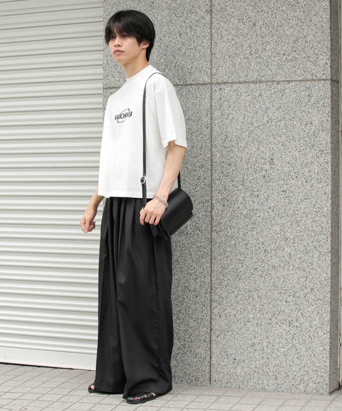 SENSE OF PLACE by URBAN RESEARCH（センスオブプレイスバイアーバンリサーチ）の「ロゴグラフィックボクシーTシャツ(5分袖)（Tシャツ/カットソー・メンズ・ホワイト/カーキ/ブラック・MEDIUM/LARGE）」の10枚目の写真