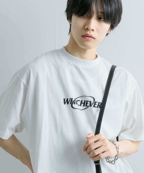 SENSE OF PLACE by URBAN RESEARCH（センスオブプレイスバイアーバンリサーチ）の「ロゴグラフィックボクシーTシャツ(5分袖)（Tシャツ/カットソー・メンズ・ホワイト/カーキ/ブラック・MEDIUM/LARGE）」の12枚目の写真