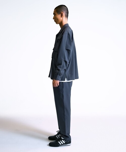 City Ambient Products（シティアンビエントプロダクツ）の「City Ambient Products: SHELTECH Warm(R)マルチポケット シャツ（シャツ/ブラウス・メンズ・ブラック/チャコールグレー・LARGE/SMALL/MEDIUM）」の17枚目の写真