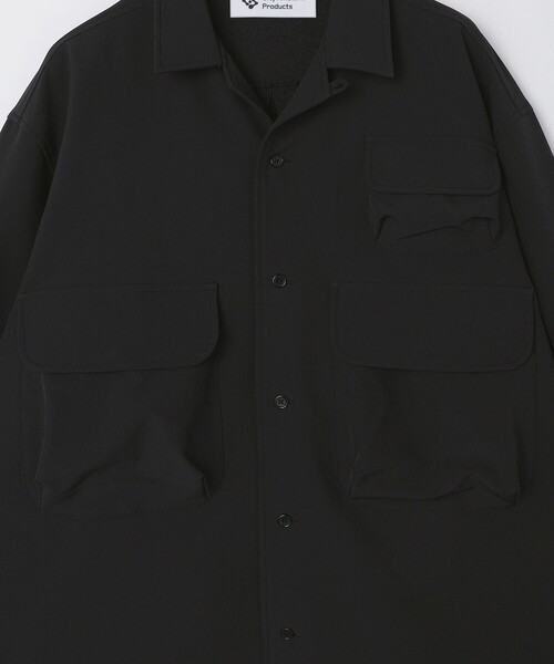 City Ambient Products（シティアンビエントプロダクツ）の「City Ambient Products: SHELTECH Warm(R)マルチポケット シャツ（シャツ/ブラウス・メンズ・ブラック/チャコールグレー・LARGE/SMALL/MEDIUM）」の6枚目の写真