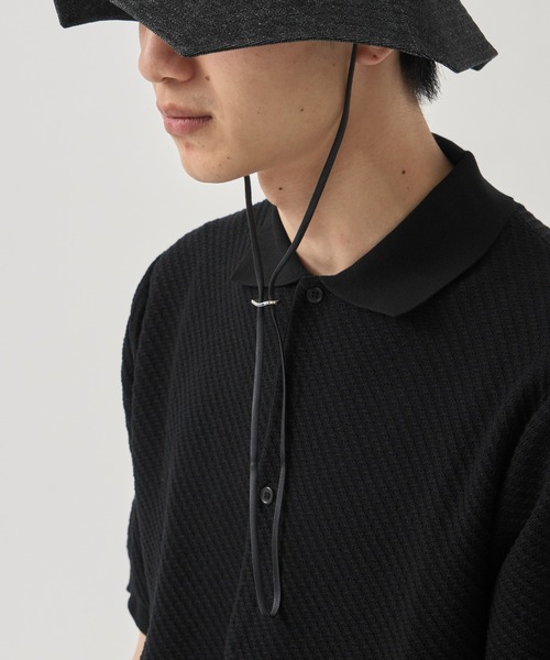 帽子 KIJIMATAKAYUKI  CHIN STRAP WAXED COTTON CHIN STRAP（キャップ）｜KIJIMA TAKAYUKI（キジマ