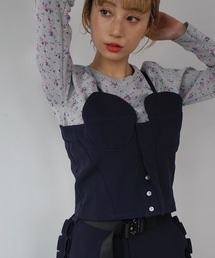 SANSeLF | Se ボンディングビスチェ【SANSeLF】sanwt24a002(ベスト)