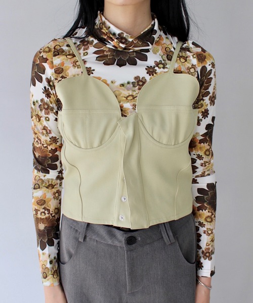 SANSeLF（サンセルフ）の「Se ボンディングビスチェ【SANSeLF】sanwt24a002（ベスト・レディース・ネイビー/ライトベージュ・FREE）」の5枚目の写真