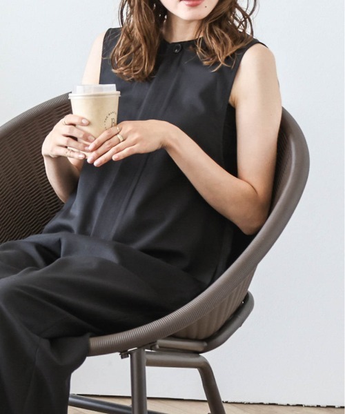 SUGAR BISKET(シュガービスケット)の「フロントジップオールインワン(つなぎ/オールインワン・レディース・ブラック/ベージュ/ネイビー/グレー・フリー)」の5枚目の写真