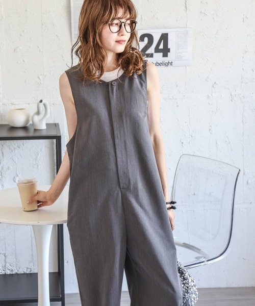 SUGAR BISKET(シュガービスケット)の「フロントジップオールインワン(つなぎ/オールインワン・レディース・ブラック/ベージュ/ネイビー/グレー・フリー)」の15枚目の写真