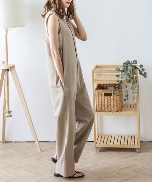 SUGAR BISKET(シュガービスケット)の「フロントジップオールインワン(つなぎ/オールインワン・レディース・ブラック/ベージュ/ネイビー/グレー・フリー)」の17枚目の写真