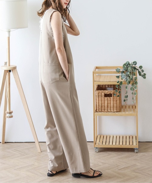 SUGAR BISKET(シュガービスケット)の「フロントジップオールインワン(つなぎ/オールインワン・レディース・ブラック/ベージュ/ネイビー/グレー・フリー)」の18枚目の写真