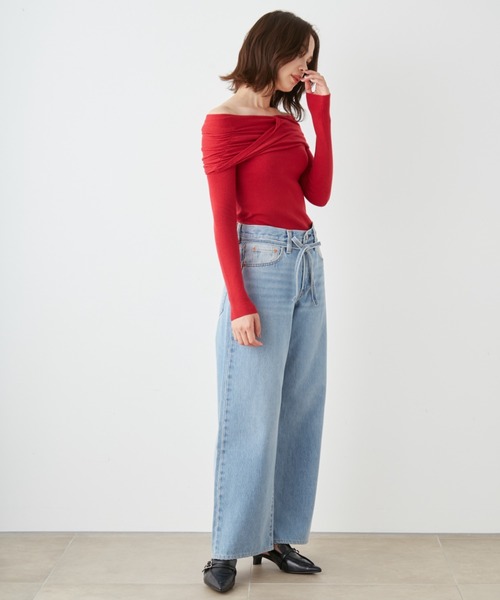 SNIDEL（スナイデル）の「Sustainableオフショルニットプル