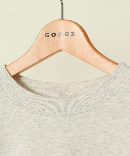 GORGE(ゴージ)の「《発泡ラメ×バックプリント》レディース 半袖 Tシャツ ゆったり ビッグシルエット カジュアル 春夏秋(Tシャツ/カットソー・レディース・オフホワイト/オートミール/スミクロ・F)」の13枚目の写真