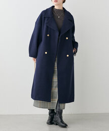 natural couture | べこべこ金釦2WAYスタンドコート(その他アウター)