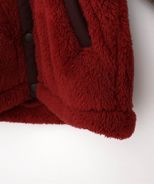 p.premier(ピードットプルミエ)の「カラーブロックファーフリースジャケット(ブルゾン・キッズ・ラベンダー/ブラウン/ブルー/グレー・80/90/100/110/120/130/140)」の6枚目の写真