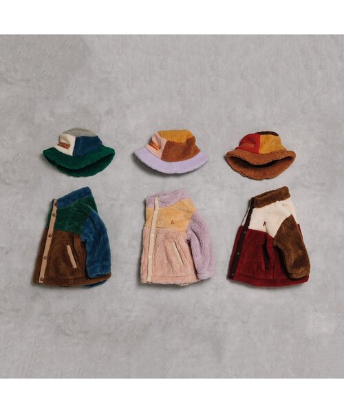 p.premier(ピードットプルミエ)の「カラーブロックファーフリースジャケット(ブルゾン・キッズ・ラベンダー/ブラウン/ブルー/グレー・80/90/100/110/120/130/140)」の20枚目の写真