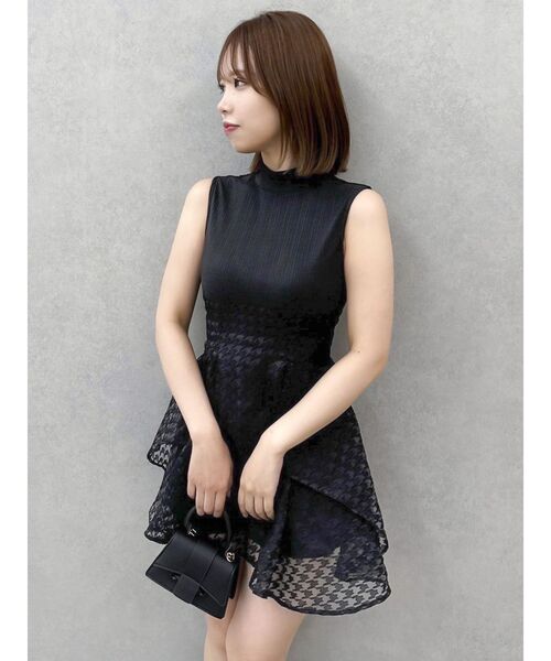 【新品未使用】dazzlin バックリボンパワショルミニコルセットワンピース ダズリン dazzlin バックリボンパワショルミニコルセットワンピース