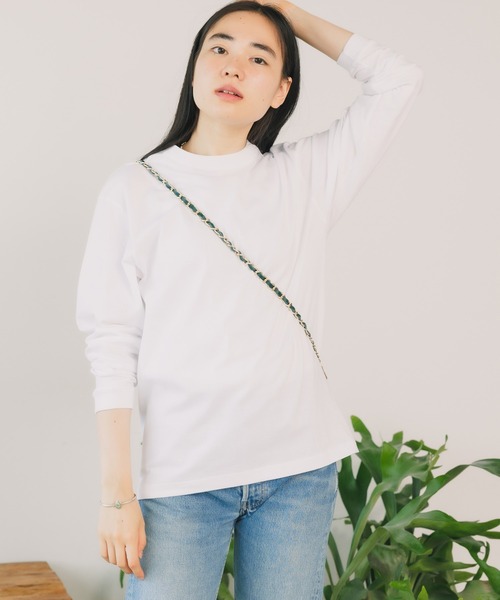 CROSS & STITCH（クロスステッチ）の「▲CROSS&STITCH/クロスアンドステッチ オープンエンド マックスウェイトロングスリーブTシャツ 長袖 ユニセックス（リブ有り）（Tシャツ/カットソー・メンズ・ホワイト/スミクロ/ダークブルー/アッシュ/ダークグリーン/ブラック/ライトベージュ・S/M/XL/L）」の11枚目の写真