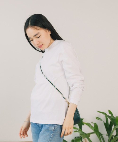 CROSS & STITCH（クロスステッチ）の「▲CROSS&STITCH/クロスアンドステッチ オープンエンド マックスウェイトロングスリーブTシャツ 長袖 ユニセックス（リブ有り）（Tシャツ/カットソー・メンズ・ホワイト/スミクロ/ダークブルー/アッシュ/ダークグリーン/ブラック/ライトベージュ・S/M/XL/L）」の12枚目の写真
