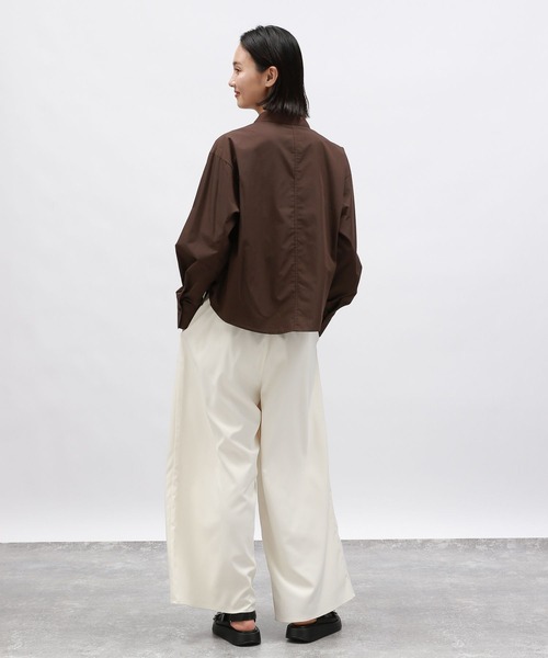 LAKOLE（ラコレ）の「ドロストシャツ長袖 / 142585（シャツ/ブラウス・レディース・ホワイト/ブルー/ピンク/ブラウン・FREE）」の12枚目の写真