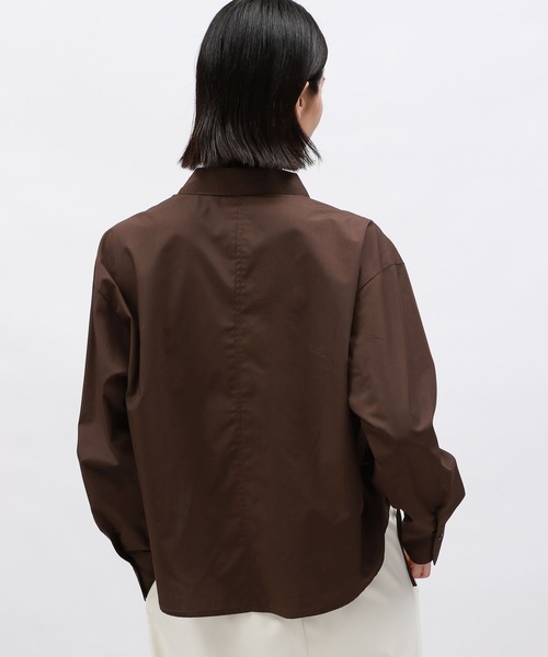 LAKOLE（ラコレ）の「ドロストシャツ長袖 / 142585（シャツ/ブラウス・レディース・ホワイト/ブルー/ピンク/ブラウン・FREE）」の14枚目の写真