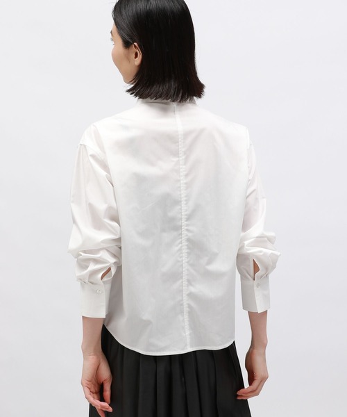 LAKOLE（ラコレ）の「ドロストシャツ長袖 / 142585（シャツ/ブラウス・レディース・ホワイト/ブルー/ピンク/ブラウン・FREE）」の8枚目の写真