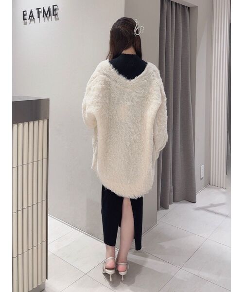 EATME（イートミー）の「シャギールーズニットカーディガン（カーディガン/ボレロ・レディース・グレー/アイボリー/ブラック・FREE）」の13枚目の写真