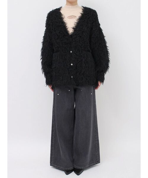 EATME（イートミー）の「シャギールーズニットカーディガン（カーディガン/ボレロ・レディース・グレー/アイボリー/ブラック・FREE）」の22枚目の写真