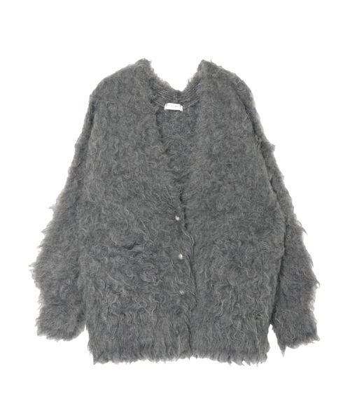 EATME（イートミー）の「シャギールーズニットカーディガン（カーディガン/ボレロ・レディース・グレー/アイボリー/ブラック・FREE）」の5枚目の写真