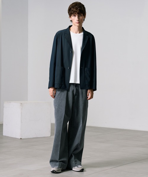 PUBLIC TOKYO（パブリックトウキョウ）の「〈セットアップ対応〉Air Tool(エアトール) オーバーシャツジャケット（テーラードジャケット・メンズ・ブラック系その他/ダークブラウン/ダークネイビー・1/2）」の12枚目の写真