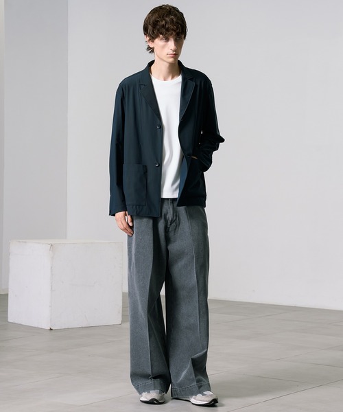 PUBLIC TOKYO（パブリックトウキョウ）の「〈セットアップ対応〉Air Tool(エアトール) オーバーシャツジャケット（テーラードジャケット・メンズ・ブラック系その他/ダークブラウン/ダークネイビー・1/2）」の13枚目の写真