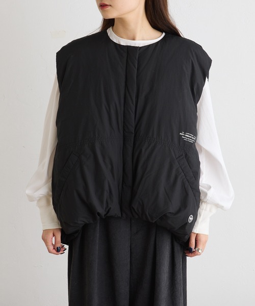 PUAL CE CIN（ピュアルセシン）の「ダウンベスト（ダウンベスト・レディース・ブラック/ベージュ・FREE）」の3枚目の写真