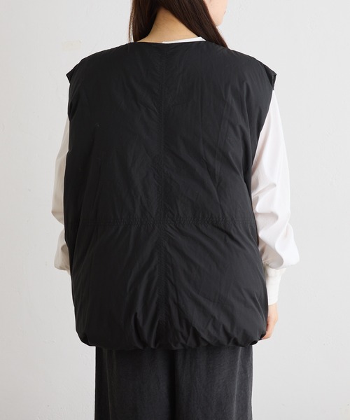 PUAL CE CIN（ピュアルセシン）の「ダウンベスト（ダウンベスト・レディース・ブラック/ベージュ・FREE）」の5枚目の写真