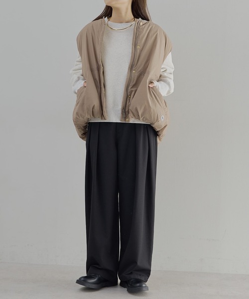 PUAL CE CIN（ピュアルセシン）の「ダウンベスト（ダウンベスト・レディース・ブラック/ベージュ・FREE）」の22枚目の写真