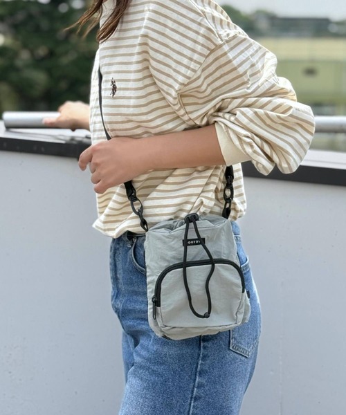 ROOTOTE(ルートート)の「ルートート / SN.ベビールー.パッカブル-B(ショルダーバッグ・レディース・コーラルピンク/グリーン/クリーム/グレー/ブラック・FREE)」の3枚目の写真